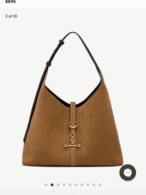 Strathberry Kite Large Hobo Maxi Chestnut Suede